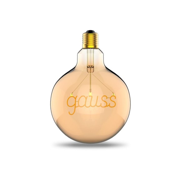 Лампа светодиодная филаментная Gauss E27 2,5W 2000K золотая 175802003