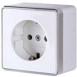 Розетка с заземлением Werkel Gallant белый W5071001 4690389164460