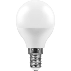 Лампа светодиодная Feron E14 11W 2700K Шар Матовая LB-750 25946