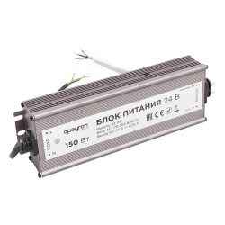 Блок питания Apeyron 24V 150W IP67 6,25A 03-114 Блок питания Apeyron 24V 150W IP67 6,25A 03-114