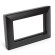 Рамка 2-местная (без перемычки), пластик, Stekker, PFR00-7012-05  Катрин, черный 50046