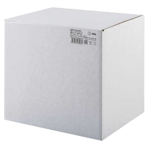 Садово-парковый светильник ЭРА «Дели 3» НБУ 07-40-004 черный 6-гранный настенный IP44 Е27 max 60Вт Б0051188