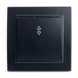 Переключатель одноклавишный Stekker Эрна черный PSW10-9005-03 39619 Переключатель одноклавишный Stekker Эрна черный PSW10-9005-03 39619