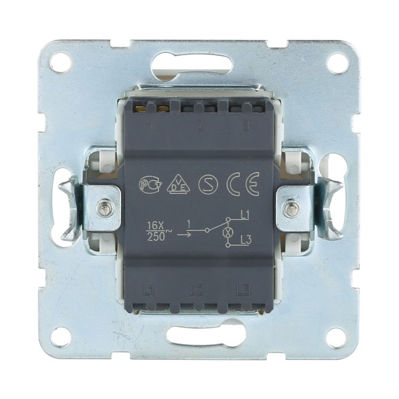 Переключатель LK Studio 1-кл., на 2 направления, c индикатором (схема 6L) 16 A, 250 B (черный бархат) LK60 860408-1 Переключатель LK Studio 1-кл., на 2 направления, c индикатором (схема 6L) 16 A, 250 B (черный бархат) LK60 860408-1