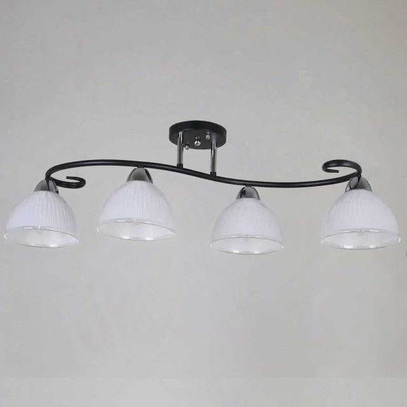 Потолочная люстра Reluce 66360-0.3-04 BK+CR