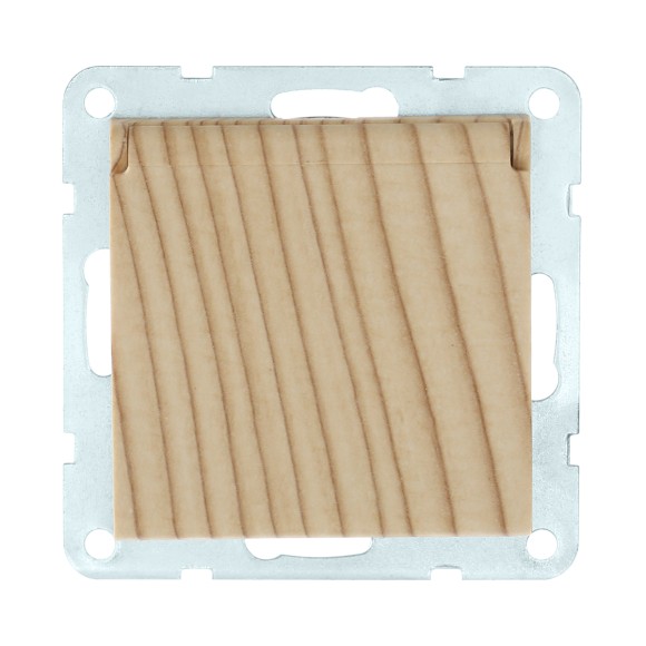 Розетка LK Studio с з/к, шторками и крышкой (сосна) LK60 863425-1 Розетка LK Studio с з/к, шторками и крышкой (сосна) LK60 863425-1