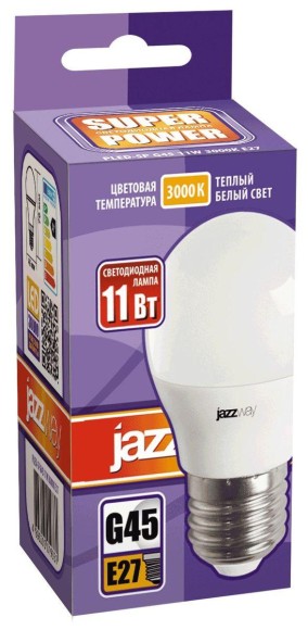 Лампа светодиодная Jazzway E27 11W 3000K матовая 5019331