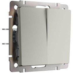 Перекрестный выключатель двухклавишный (дымчатый) W1223004/ a069460