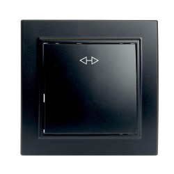 Переключатель одноклавишный перекрестный Stekker Эрна черный PSW10-9009-03 39927 Переключатель одноклавишный перекрестный Stekker Эрна черный PSW10-9009-03 39927