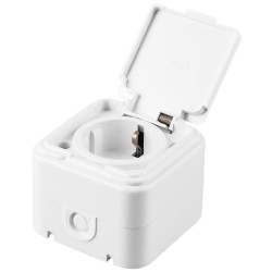 Розетка 2P+PE Stekker Брест с крышкой белый PST16-21-44 32740 Розетка 2P+PE Stekker Брест с крышкой белый PST16-21-44 32740