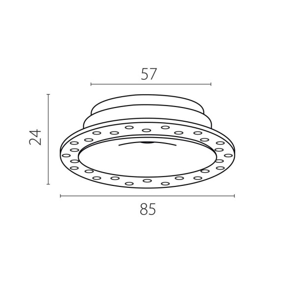 Рамка скрытого монтажа вогнутая д/светильников 0741х6 Spira Lightstar 074106-01 Рамка скрытого монтажа вогнутая д/светильников 0741х6 Spira Lightstar 074106-01