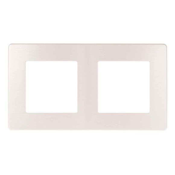 Рамка 2-постовая ЭРА 12 сатин перламутр 12-5102-15 Б0052518