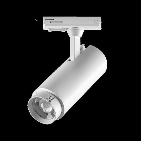 Светильник светодиодный трековый профессиональный с выбором мощности, цветовой температуры и угла освещения д/трековых систем BARRA Fuoco P+CCT Lights