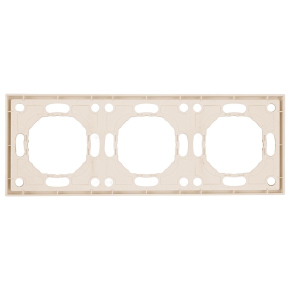 Рамка Stekker, PFR00-5003-08 3-местная Эмили, кашемир, soft touch 49912