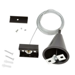 Набор для подвесного монтажа шинопроводов Uniel UFB-H41 Black 1 Polybag UL-00003666