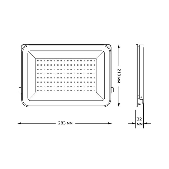 Прожектор светодиодный Gauss Qplus 100W 6500К 690511100 Прожектор светодиодный Gauss Qplus 100W 6500К 690511100
