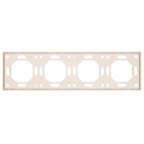 Рамка Stekker, PFR00-5004-08 4-местная Эмили, кашемир, soft touch 49913