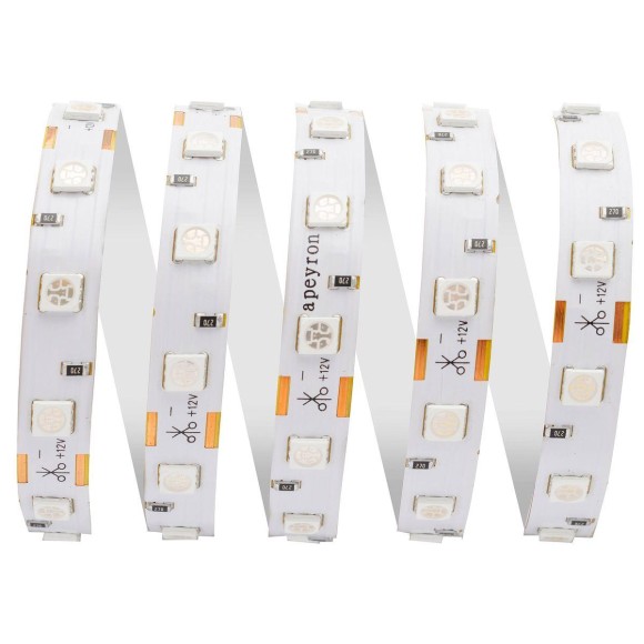 Светодиодная лента Apeyron 14,4W/m 60LED/m 5050SMD зеленый 5M 00-49 Светодиодная лента Apeyron 14,4W/m 60LED/m 5050SMD зеленый 5M 00-49