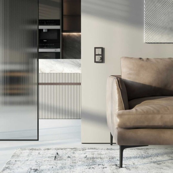 Выключатель двухклавишный с подсветкой Werkel W1220104 дымчатый a069457