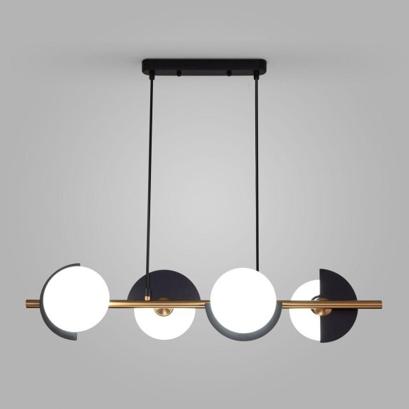 Подвесная люстра Eurosvet Moity 70149/4 черный/латунь Подвесная люстра Eurosvet Moity 70149/4 черный/латунь
