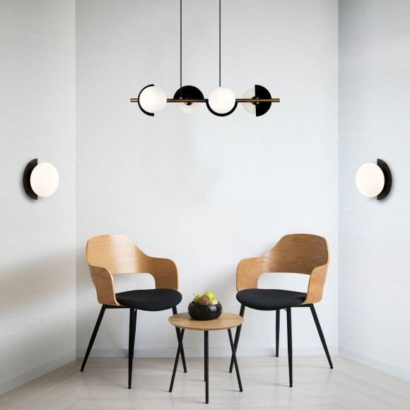 Подвесная люстра Eurosvet Moity 70149/4 черный/латунь Подвесная люстра Eurosvet Moity 70149/4 черный/латунь