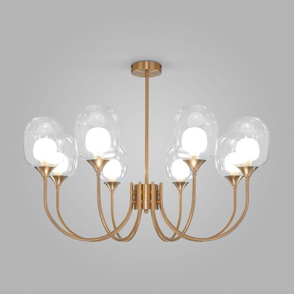 Подвесная люстра Eurosvet Spritz 70217/8 латунь