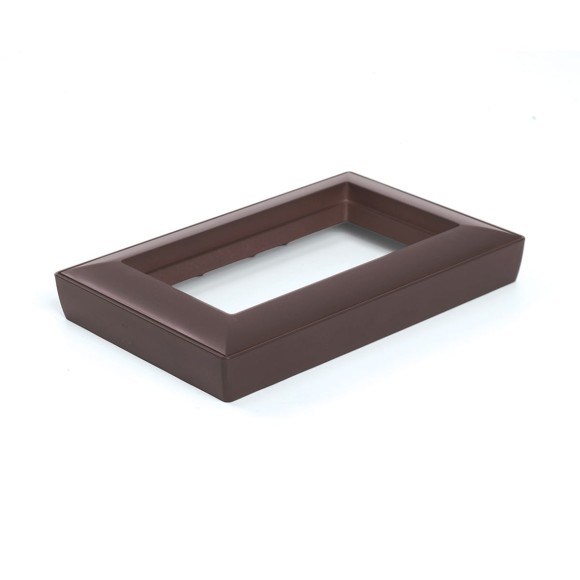 Рамка 2-местная (без перемычки), пластик, Stekker, PFR00-7012-04 Катрин, шоколад 50047