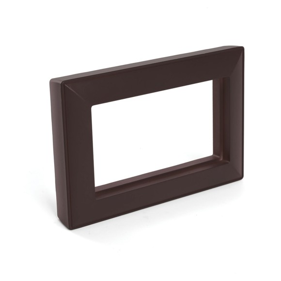 Рамка 2-местная (без перемычки), пластик, Stekker, PFR00-7012-04 Катрин, шоколад 50047