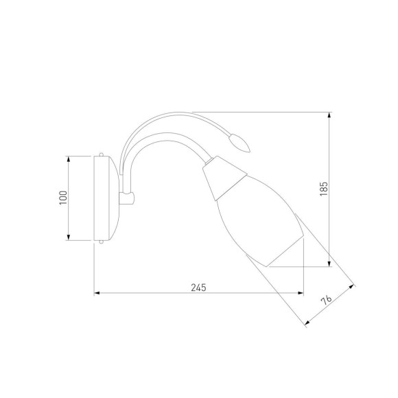 Бра Eurosvet 22080/1 хром Бра Eurosvet 22080/1 хром