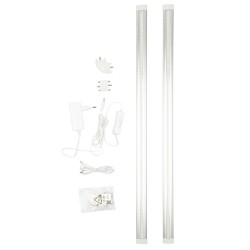 Мебельный светодиодный светильник Uniel ULM-F45-2X6W/4500K IP20 Silver UL-00008280 Мебельный светодиодный светильник Uniel ULM-F45-2X6W/4500K IP20 Silver UL-00008280