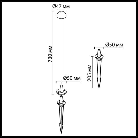 Уличный светильник Odeon Light Nature 7122/4GLA Уличный светильник Odeon Light Nature 7122/4GLA