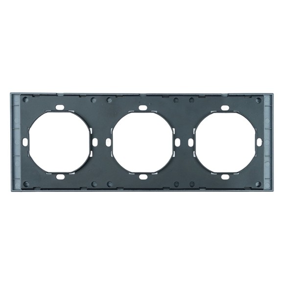 Рамка 3-местная, Stekker Мия, PFR00-3003-05, черный бархат 50463