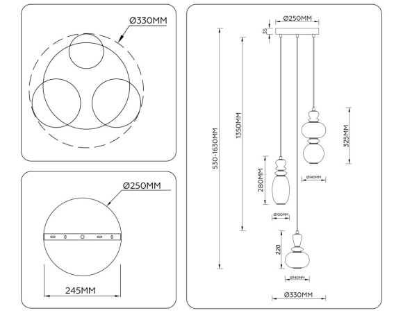Люстра Ambrella Light HIGH LIGHT LH53143