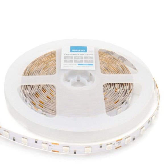 Светодиодная лента Apeyron 14,4W/m 60LED/m 5050SMD синий 5M 00-50
