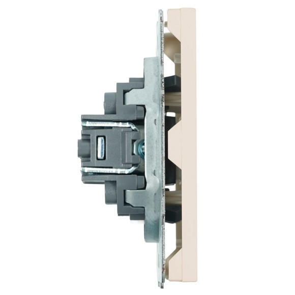 Розетка HDMI 2.0 Type A (механизм), Stekker Эмили, RST00-5118-08, кашемир, soft touch 50169