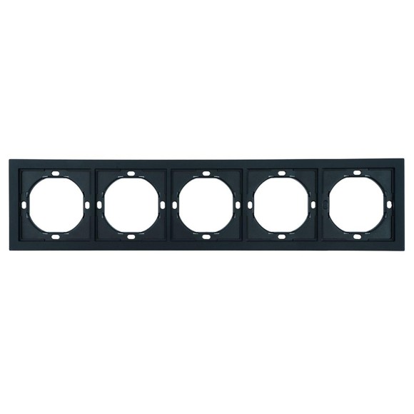 Рамка 5-местная, Stekker Мия, PFR00-3005-05, черный бархат 50465