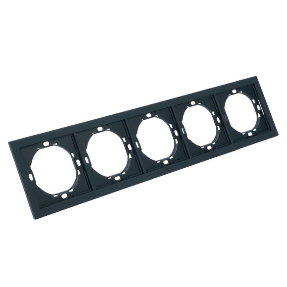 Рамка 5-местная, Stekker Мия, PFR00-3005-05, черный бархат 50465