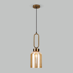 Подвесной светильник Eurosvet Flou 50229/1 янтарный Подвесной светильник Eurosvet Flou 50229/1 янтарный