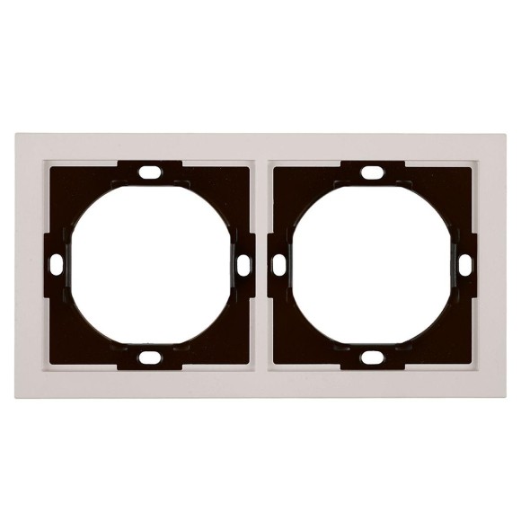 Рамка 2-местная, Stekker Мия, PFR00-3002-08, пудровый жемчуг 50487 Рамка 2-местная, Stekker Мия, PFR00-3002-08, пудровый жемчуг 50487