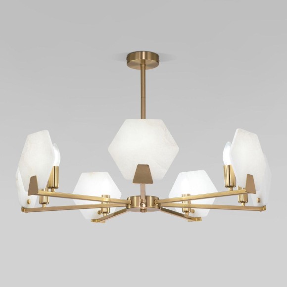 Потолочная люстра Eurosvet Marble 60158/7 латунь Потолочная люстра Eurosvet Marble 60158/7 латунь