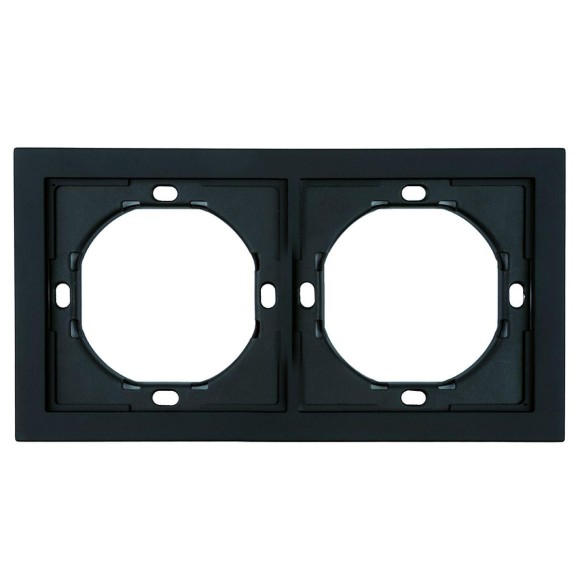 Рамка 2-местная, Stekker Мия, PFR00-3002-05, черный бархат 50462