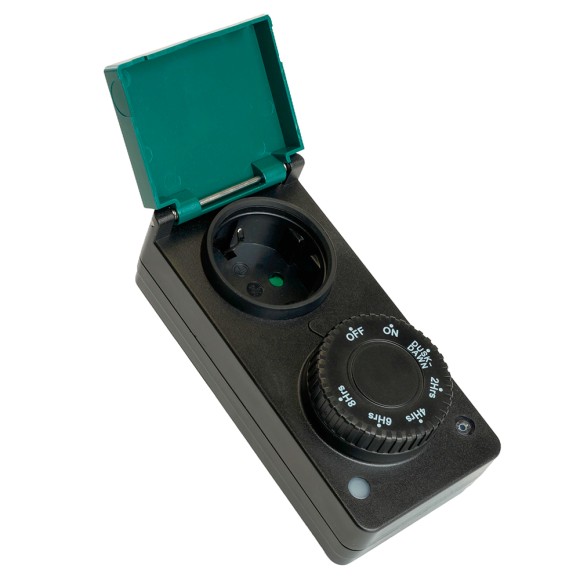 Розетка с таймером (с датчиком освещенности) Feron TM29 суточная мощность 2300W/10A IP44 51434