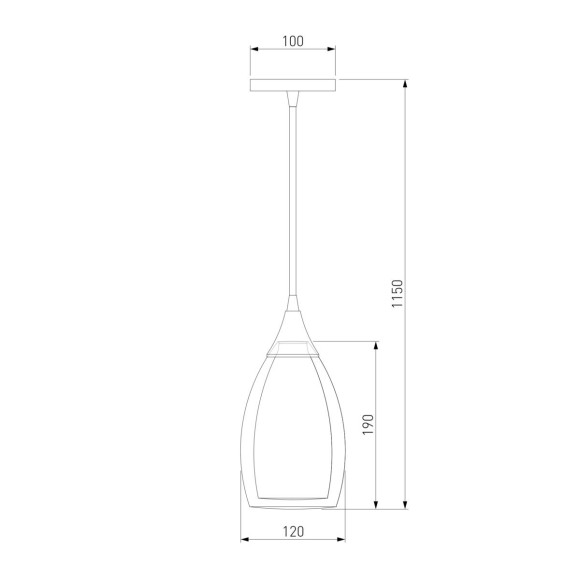 Подвесной светильник Eurosvet 50085/1 черный жемчуг Подвесной светильник Eurosvet 50085/1 черный жемчуг