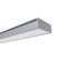Профиль накладной с рассеивателем серебро 2м. OGM GM-08-01 Профиль накладной с рассеивателем серебро 2м. OGM GM-08-01