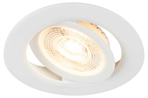 Светильник светодиодный встраиваемый ЭРА KL LED 25A-5 3K WH 5Вт 3000К круглый поворотный белый Б0068128