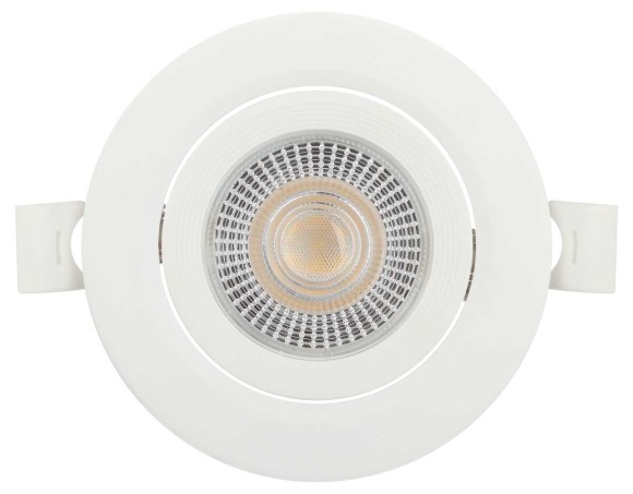 Светильник светодиодный встраиваемый ЭРА KL LED 25A-5 3K WH 5Вт 3000К круглый поворотный белый Б0068128