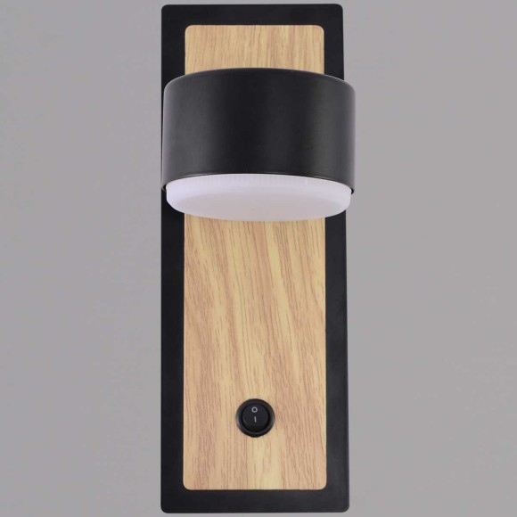 Бра Reluce 12540-0.2-01 BK+WOOD Бра Reluce 12540-0.2-01 BK+WOOD