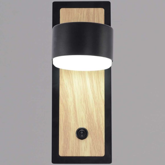 Бра Reluce 12540-0.2-01 BK+WOOD Бра Reluce 12540-0.2-01 BK+WOOD