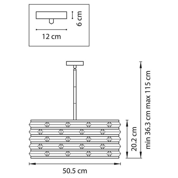 Подвесная люстра Lightstar Amerigo 746068 Подвесная люстра Lightstar Amerigo 746068
