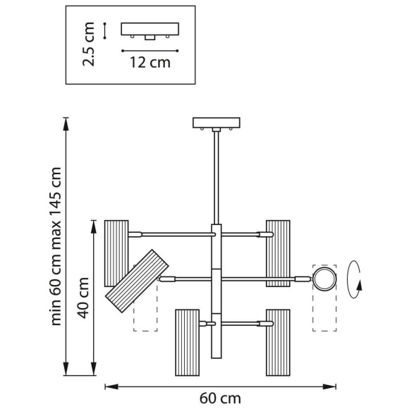 Подвесная люстра Lightstar Roma 718263 Подвесная люстра Lightstar Roma 718263
